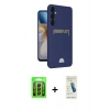 MARSİLYAN™- Galaxy A25 5G Kılıf Vadi Çizgi Prime - Şeffaf Pasifik Cam Ekran Koruyucu + Raze Metal Kamera Lens - SH