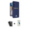 MARSİLYAN™- Galaxy A25 5G Kılıf Vadi Çizgi Prime - Şeffaf Pasifik Cam Ekran Koruyucu + Valdez Metal Kamera Lens - SH