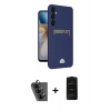MARSİLYAN™- Galaxy A25 5G Kılıf Vadi Çizgi Prime - Siyah 6D Antistatik Mat Seramik Hayalet Nano Ekran Koruyucu + Valdez Metal Kamera Lens - SH
