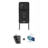 MARSİLYAN™- Galaxy A25 5G Kılıf Vadi Form Prime - Siyah 3D Antistatik Cam Ekran Koruyucu + Valdez Metal Kamera Lens - SH