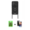 MARSİLYAN™- Galaxy A25 5G Kılıf Vadi Form Prime - Siyah 3D Antistatik Mat Seramik Nano Ekran Koruyucu + Raze Metal Kamera Lens - SH