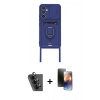 MARSİLYAN™- Galaxy A25 5G Kılıf Vadi Form Prime - Siyah 3D Antistatik Mat Seramik Nano Ekran Koruyucu + Valdez Metal Kamera Lens - SH