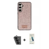 MARSİLYAN™- Galaxy A25 5G Kılıf Vadi Klasik Serisi - Şeffaf Pasifik Cam Ekran Koruyucu + Valdez Metal Kamera Lens - SH