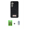 MARSİLYAN™- Galaxy A25 5G Kılıf Vadi Klasik Serisi - Siyah Joko Magic 5D Cam + Raze Metal Kamera Lens - GS