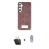 MARSİLYAN™- Galaxy A25 5G Kılıf Vadi Klasik Serisi - Siyah Joko Magic 5D Cam + Şeffaf Kamera Lens Koruma Cam