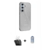 MARSİLYAN™- Galaxy A25 5G Kılıf Yankı Doku Prime - Siyah Joko Magic 5D Cam + Kamera Lens Koruma Cam - SF