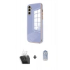 MARSİLYAN™- Galaxy A25 5G Kılıf Yankı Serisi - Siyah Joko Magic 5D Cam + Kamera Lens Koruma Cam - SF