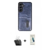 MARSİLYAN™- Galaxy A25 5G Kılıf Yörünge Işık Serisi - Şeffaf Pasifik Cam Ekran Koruyucu + Kamera Lens Koruma Cam - SF
