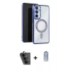 MARSİLYAN™- Galaxy A25 5G Kılıf Zirve Doku Prime - Siyah Joko Magic 5D Cam + Valdez Metal Kamera Lens - SH