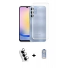 MARSİLYAN™- Galaxy A25 5G Kılıf Zirve Doku - Siyah Joko Magic 5D Cam + Valdez Metal Kamera Lens - GS