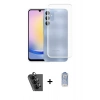 MARSİLYAN™- Galaxy A25 5G Kılıf Zirve Doku - Siyah Joko Magic 5D Cam + Valdez Metal Kamera Lens - SH