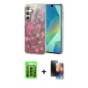 MARSİLYAN™- Galaxy A25 5G Kılıf Zirve Modern Prime - Siyah 3D Antistatik Mat Seramik Nano Ekran Koruyucu + Raze Metal Kamera Lens - SH