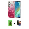 MARSİLYAN™- Galaxy A25 5G Kılıf Zirve Modern Prime - Siyah 3D Antistatik Mat Seramik Nano Ekran Koruyucu + Raze Metal Kamera Lens - SH