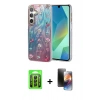 MARSİLYAN™- Galaxy A25 5G Kılıf Zirve Modern Prime - Siyah 3D Antistatik Mat Seramik Nano Ekran Koruyucu + Raze Metal Kamera Lens - SH