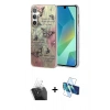 MARSİLYAN™- Galaxy A25 5G Kılıf Zirve Modern Prime - Siyah 3D Antistatik Seramik Nano Ekran Koruyucu + Kamera Lens Koruma Cam - SF