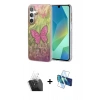 MARSİLYAN™- Galaxy A25 5G Kılıf Zirve Modern Prime - Siyah 3D Antistatik Seramik Nano Ekran Koruyucu + Kamera Lens Koruma Cam - SF
