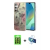 MARSİLYAN™- Galaxy A25 5G Kılıf Zirve Modern Prime - Siyah 3D Antistatik Seramik Nano Ekran Koruyucu + Raze Metal Kamera Lens - SH