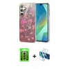 MARSİLYAN™- Galaxy A25 5G Kılıf Zirve Modern Prime - Siyah 3D Antistatik Seramik Nano Ekran Koruyucu + Raze Metal Kamera Lens - SH