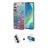 MARSİLYAN™- Galaxy A25 5G Kılıf Zirve Modern Prime - Siyah 3D Antistatik Seramik Nano Ekran Koruyucu + Valdez Metal Kamera Lens - GS