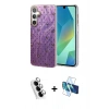 MARSİLYAN™- Galaxy A25 5G Kılıf Zirve Modern Prime - Siyah 3D Antistatik Seramik Nano Ekran Koruyucu + Valdez Metal Kamera Lens - GS