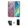 MARSİLYAN™- Galaxy A25 5G Kılıf Zirve Modern Prime - Siyah 6D Antistatik Mat Seramik Hayalet Nano Ekran Koruyucu + Valdez Metal Kamera Lens - SH