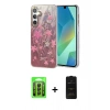 MARSİLYAN™- Galaxy A25 5G Kılıf Zirve Modern Prime - Siyah 6D Antistatik Mat Seramik Hayalet Nano Ekran Koruyucu + Raze Metal Kamera Lens - SH