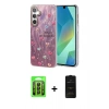 MARSİLYAN™- Galaxy A25 5G Kılıf Zirve Modern Prime - Siyah 6D Antistatik Mat Seramik Hayalet Nano Ekran Koruyucu + Raze Metal Kamera Lens - SH