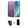 MARSİLYAN™- Galaxy A25 5G Kılıf Zirve Modern Prime - Siyah 6D Antistatik Mat Seramik Hayalet Nano Ekran Koruyucu + Valdez Metal Kamera Lens - SH