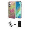 MARSİLYAN™- Galaxy A25 5G Kılıf Zirve Modern Prime - Siyah 6D Antistatik Mat Seramik Hayalet Nano Ekran Koruyucu + Valdez Metal Kamera Lens - GS