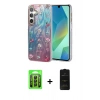 MARSİLYAN™- Galaxy A25 5G Kılıf Zirve Modern Prime - Siyah 6D Antistatik Mat Seramik Hayalet Nano Ekran Koruyucu + Raze Metal Kamera Lens - SH