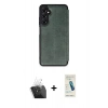 MARSİLYAN™- Galaxy A25 5G Kılıf Zirve Yansıma Serisi - Şeffaf Pasifik Cam Ekran Koruyucu + Kamera Lens Koruma Cam - SF