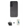 MARSİLYAN™- Galaxy A25 5G Kılıf Zirve Yansıma Serisi - Şeffaf Pasifik Cam Ekran Koruyucu + Kamera Lens Koruma Cam - SF