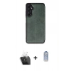 MARSİLYAN™- Galaxy A25 5G Kılıf Zirve Yansıma Serisi - Siyah Joko Magic 5D Cam + Şeffaf Kamera Lens Koruma Cam