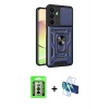 MARSİLYAN™- Galaxy A26 Kılıf Ahenk Klasik - Siyah 3D Antistatik Seramik Nano Ekran Koruyucu + Raze Metal Kamera Lens - GS