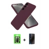 MARSİLYAN™- Galaxy A26 Kılıf Kozmos Yansıma Özel Seri - Siyah 3D Antistatik Hayalet Cam Ekran Koruyucu + Raze Metal Kamera Lens - SH