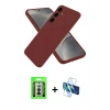 MARSİLYAN™- Galaxy A26 Kılıf Kozmos Yansıma Özel Seri - Siyah 3D Antistatik Seramik Nano Ekran Koruyucu + Raze Metal Kamera Lens - GS