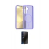 MARSİLYAN™- Galaxy A26 Kılıf Siluet Minimal Prime - Siyah 3D Antistatik Hayalet Cam Ekran Koruyucu
