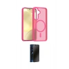 MARSİLYAN™- Galaxy A26 Kılıf Siluet Minimal Prime - Siyah 3D Antistatik Hayalet Cam Ekran Koruyucu