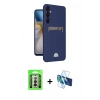 MARSİLYAN™- Galaxy A26 Kılıf Vadi Çizgi Prime - Siyah 3D Antistatik Seramik Nano Ekran Koruyucu + Raze Metal Kamera Lens - GS