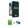 MARSİLYAN™- Galaxy A26 Kılıf Vadi Çizgi Prime - Siyah 3D Antistatik Seramik Nano Ekran Koruyucu + Raze Metal Kamera Lens - GS