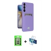MARSİLYAN™- Galaxy A26 Kılıf Vadi Çizgi Prime - Siyah 3D Antistatik Seramik Nano Ekran Koruyucu + Raze Metal Kamera Lens - GS