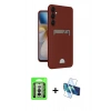 MARSİLYAN™- Galaxy A26 Kılıf Vadi Çizgi Prime - Siyah 3D Antistatik Seramik Nano Ekran Koruyucu + Raze Metal Kamera Lens - GS