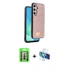 MARSİLYAN™- Galaxy A26 Kılıf Vadi Klasik Serisi - Siyah 3D Antistatik Seramik Nano Ekran Koruyucu + Raze Metal Kamera Lens - GS