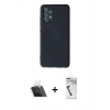 MARSİLYAN™- Galaxy A32 Kılıf Ahenk Serisi - Şeffaf Uv Polymer Nano Ekran Koruyucu + Kamera Lens Koruma Cam - SF