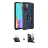 MARSİLYAN™- Galaxy A33 5G Kılıf Ahenk Klasik Koleksiyonu - Şeffaf Temperli Cam Ekran Koruyucu + Kamera Lens Koruma Cam - SF