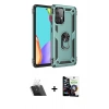 MARSİLYAN™- Galaxy A33 5G Kılıf Ahenk Klasik Koleksiyonu - Şeffaf Temperli Cam Ekran Koruyucu + Kamera Lens Koruma Cam - SF
