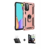 MARSİLYAN™- Galaxy A33 5G Kılıf Ahenk Klasik Koleksiyonu - Şeffaf Temperli Cam Ekran Koruyucu + Kamera Lens Koruma Cam - SF