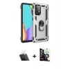MARSİLYAN™- Galaxy A33 5G Kılıf Ahenk Klasik Koleksiyonu - Şeffaf Temperli Cam Ekran Koruyucu + Kamera Lens Koruma Cam - SF