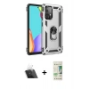 MARSİLYAN™- Galaxy A33 5G Kılıf Ahenk Klasik Koleksiyonu - Siyah 20D Premium Cam Ekran Koruyucu + Şeffaf Kamera Lens Koruma Cam