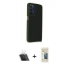 MARSİLYAN™- Galaxy A33 5G Kılıf Atlas Form - Siyah 6D Mat Seramik Hayalet Nano Ekran Koruyucu + Kamera Lens Koruma Cam - SF